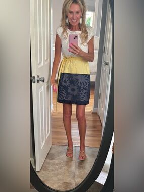Lilly Pulitzer Yellow and navy Dress